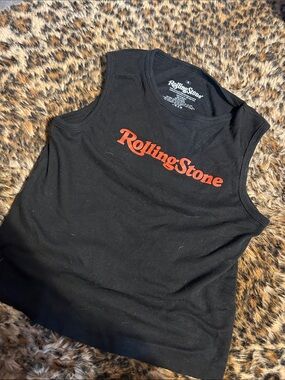 RollingStone Black Tank with Red Logo